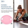 thumbnail image 2 of OULII 1 Set Pink PP Slides for Abdominal Training Sliding Disc 11x11in, 2 of 8