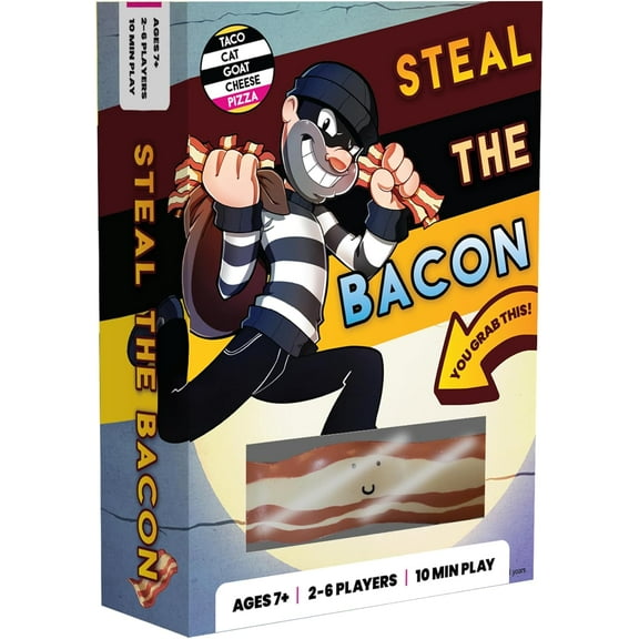 Steal The Bacon, a Fun Family Card Game for Kids and Adults ages 8  by Dolphin Hat