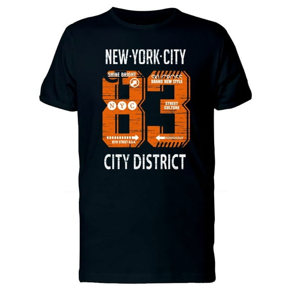 New York City 83 City District Tee Men's -Image by Shutterstock