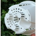 thumbnail image 3 of Self Watering Pots,Bexikou Set of 3 Plastic Planters with Drainage Holes and Deep Reservoir for Indoor Outdoor Garden Plants and Flowers, White, 3 of 8