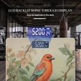 thumbnail image 3 of Digital Bathroom Scale with Large LCD Display,High Capacity Scale 400 lbs High Precision body fat scale-Vivid Red Superb Starling Sitting On Apple Tree Branch, 3 of 4