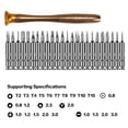 thumbnail image 2 of 25-In-1 Heavy Magnetic Screwdriver Set - Professional Repair Kit For Mobile, Laptop, Glasses With Star, Y-Type, Flat-Blade & Triangle Screwdrivers - Durable Portable Leather Case Tool, 2 of 5