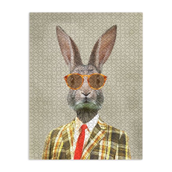 Society6 Coco De Paris Vintage Mister Rabbit 500 Piece Jigsaw Puzzle