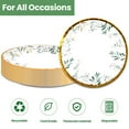 thumbnail image 2 of VXYW 50 Count Disposable Paper Plates, AFN17 inch Party Dessert Plates, Elegant Plant Plate, Supplies Plates for Graduation, Birthday, Cocktail Party, Bridal Shower, Holiday (Green 2), 2 of 3