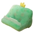 thumbnail image 3 of lionlar Cute Pillow Holder Tablet Stand with Elastic Pockets Desktop Holder Soft Cactus, 3 of 9