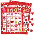 thumbnail image 1 of 32 Players Valentine's Day Bingo Game Cards Class Party Supplies Activity - -, 1 of 7