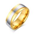 thumbnail image 1 of Bagues Couples CZ pour Mariage Engagement, Or, 1 of 5