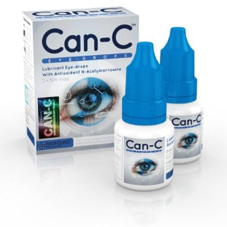 Can-C Lubricant Eye Drops with N-Acetylcarnosine, 2 x 5 ml