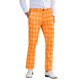thumbnail image 1 of Pantalón de traje formal de ajuste regular para hombre INSPIRE CHIC con cuadros 28 Naranja, 1 of 5