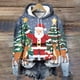 thumbnail image 1 of Sudadera con capucha para mujer, suéter con estampado de dibujos animados de Papá Noel, ropa de moda para Navidad, novedad de 2024, 1 of 4