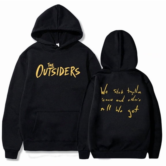 MVPCLO The Outsiders Movie Print Hoodie Unisex Hip Hop Streetwear Warm Winter Hooded Sweatshirt