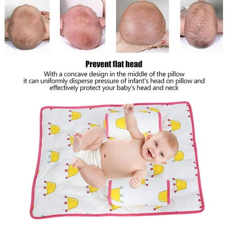Greensen Comfortable Baby Sleeping Anti Roll Pillow Bed Shaping