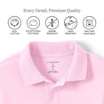 thumbnail image 2 of Lands' End Kids School Uniform Polo – 100% Cotton Comfort That Lasts All Year, Easy-Care, Short Sleeve, 2 of 3