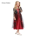 thumbnail image 1 of Disfraz de vampiro de Disney para niños, disfraz de fantasía para fiesta de Halloween, ropa de Cosplay para niños y niñas, vestido de juego de rol para carnaval, 1 of 4