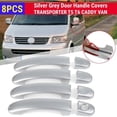 thumbnail image 2 of Juego de 8 cubiertas de manijas de puerta exterior de automóvil para T5 TRANSPORTER 2003-2015 T6 2015-Up VAN 2004-2015, 2 of 5