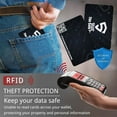 thumbnail image 6 of RFID Blocking Card, Ultra Thin Black Credit Card Protector & Bankcards Protector, NFC Contactless Bank Debit Credit Card Protector ID ATM Guard Card Blocker for Men & Women, Black, 6 of 7
