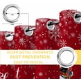 thumbnail image 4 of Fsddascl Red Snowman Christmas Blackout Curtains for Bedroom/Living Room, Thermal Insulated Kitchen Curtains, Snowflake Red Truck Xmas Tree Gifts Grommet Darkening Window Treatment Drapes 52"x72"x2, 4 of 6