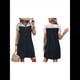 thumbnail image 3 of Vestido de Verano de Encaje con Retazos para Mujer, con Bolsillo, Informal, Abotonado, de Corta Negro XL, 3 of 7