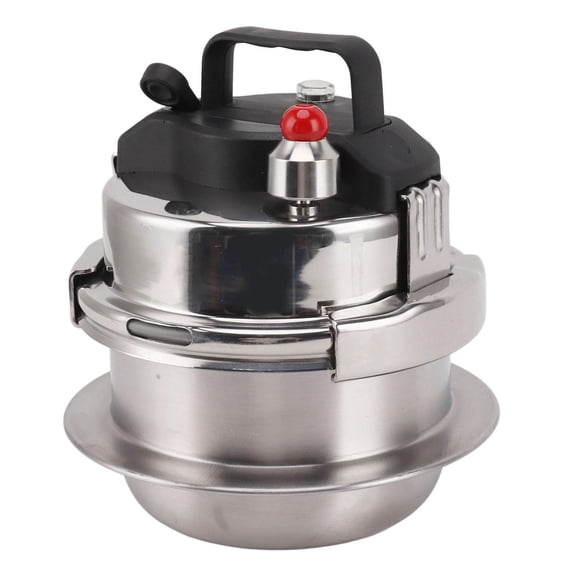 Yajisi 1.2L Mini 304 Stainless Steel Pressure Cooker – Triple‑Layer Fast‑Heat, Gas & Induction Compatible, Outdoor & Time‑Saving 100 kPa Design