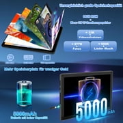 Android 14 10.1 inch Tablets with 1280 * 800 IPS HD Touchscreen, 8-Core, 8GB RAM 64GB ROM+1TB TF, Widevine L1, Face ID, Wi-Fi 6 - Black