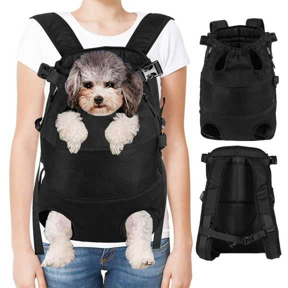 Mesh Pet Carrier Backpack - Breathable, Lightweight, Adjustable for Small Dogs & Cats, Ideal for Hiking, Camping, Travel