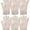 6 Pairs Light Pink Fuzzy, variant on Yacht & Smith 6 Pack Mens Womens, Warm And Stretchy Winter Gloves (Assorted Stripe B)