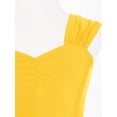 thumbnail image 5 of Kvysinly Kids Sleeveless Ballet Dance Tutu Dress Leotard for Little Girls Figure Ice Skating Birthday Yellow 12, 5 of 7
