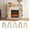 thumbnail image 6 of sruoe Artificial Christmas Garland, Faux Greenery Garland, Christmas Garlands Wreaths Rattan, Rose Vine Garland, Fake Hanging Vines for Home Table Door Stairs Fireplace Outdoor Decoration, 6 of 6
