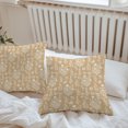thumbnail image 6 of Throw Pillow Covers 26x26 Inch Set of 2, Beige Botanical Waterproof Outdoor Pillow Covers, Spring Summer Chic Wildflowers Decorative Cushion Pillowcases for Couch, Sofa, Bed, Garden, Patio, 6 of 9
