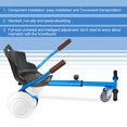 thumbnail image 2 of EPCTEK Hoverboard Seat Attachment, Adjustable Hoverboards Accessories, Hoverboard Go Kart Conversion Kit, Compatible with 6.5"/ 8"/ 10" Hoverboards self-stabilizing Scooter for Kids & Adults(Blue), 2 of 13