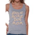 thumbnail image 1 of Awkward Styles Women's Stay At Home Dog Mom Graphic Tank Tops For Dog Lovers, 1 of 4
