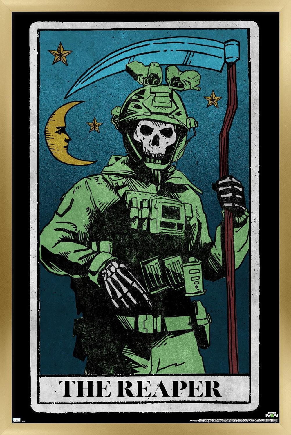 Call of Duty: Modern Warfare 2 - Ghost Tarot Card Wall Poster, 22.375" x 34"