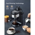 thumbnail image 5 of FOHERE Espresso Machine, 3.5 Bar 4 Cup Steam Espresso Machine Cappuccino Maker with Milk Frother, 5 of 9