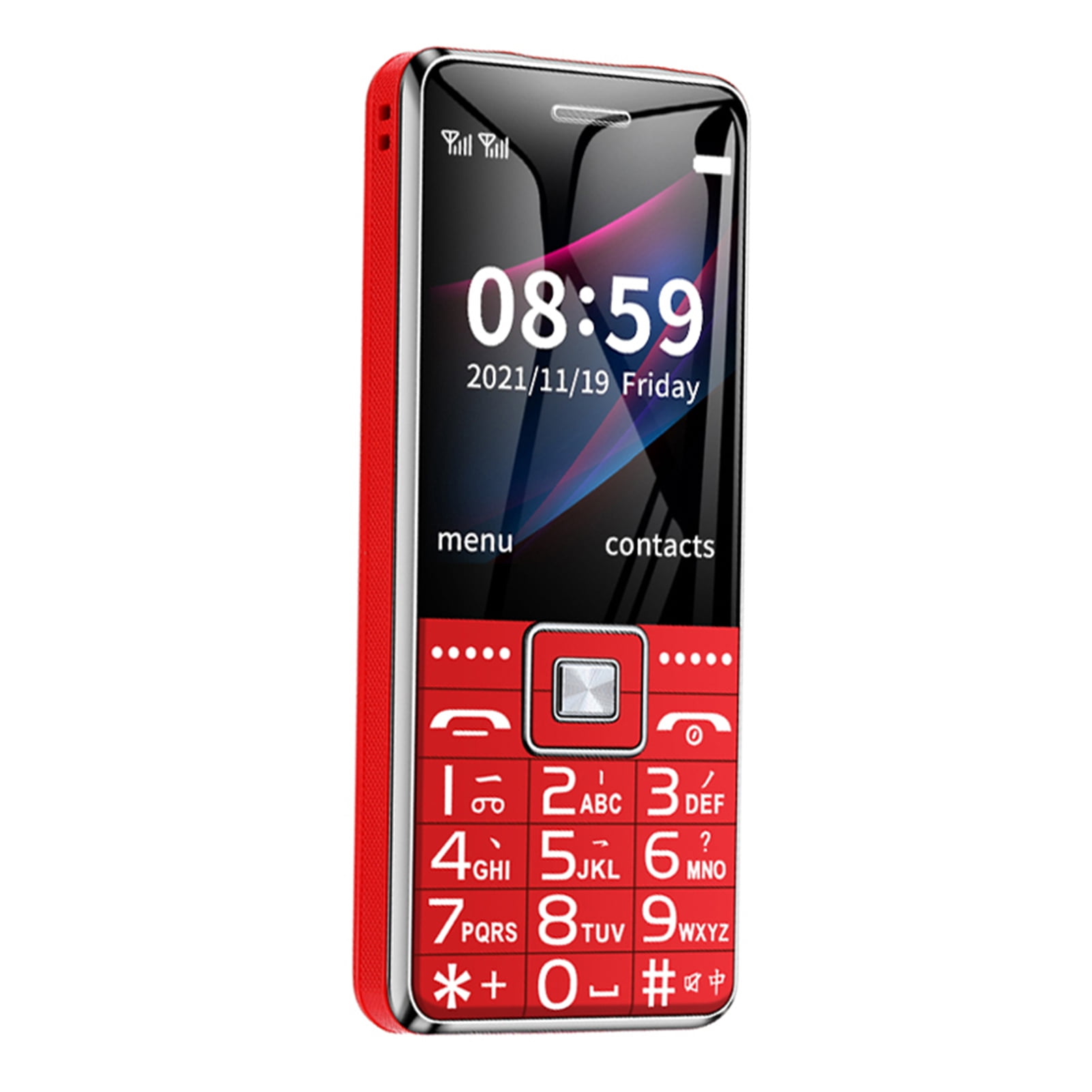Xinyolin 1 Set Cell Phone Dual Card Slots Long Standby Time High Resolution Compact Stable Call 4G Family Number SOS Mobile Phone for The Elderly