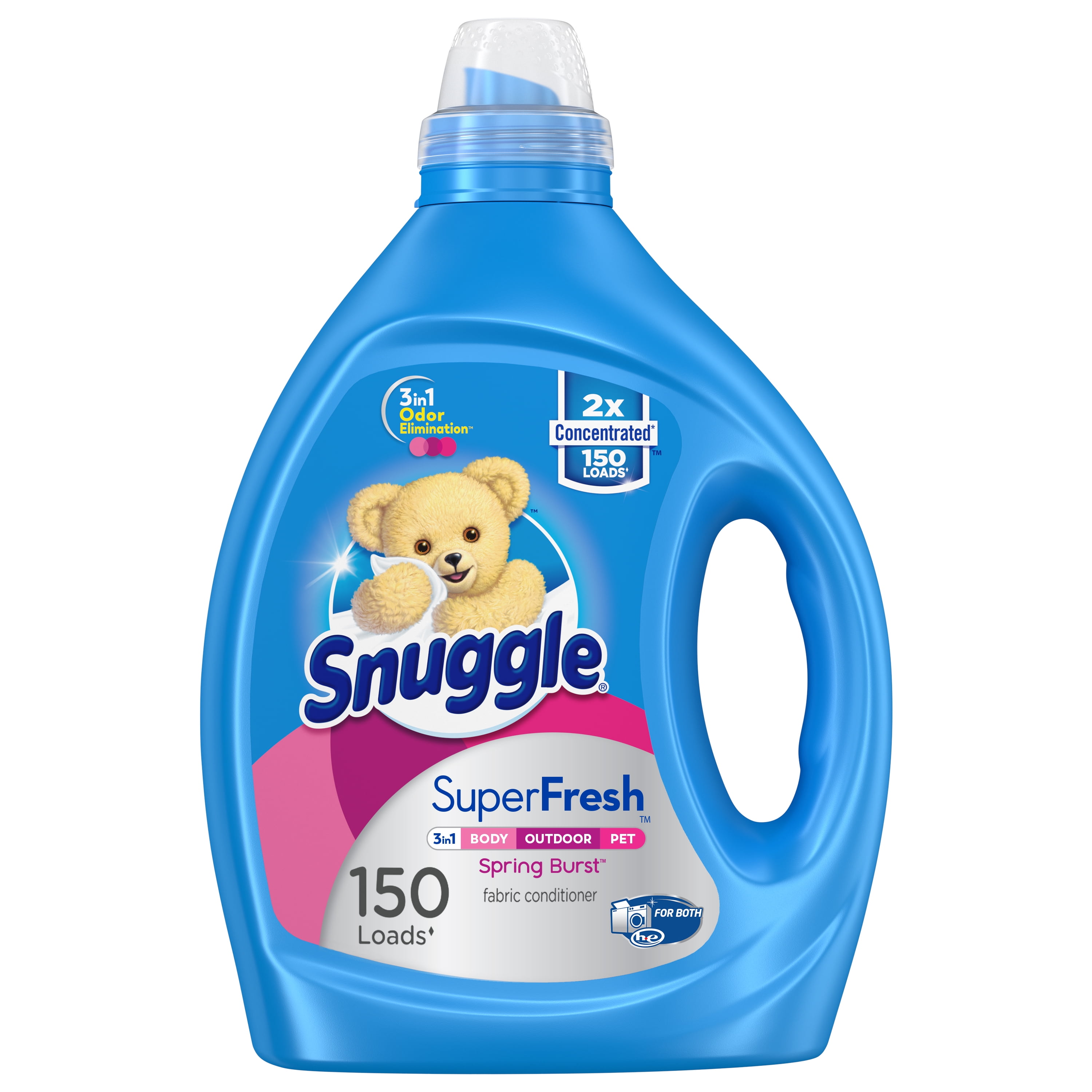Snuggle Liquid Fabric Softener, SuperFresh Spring Burst, Eliminates Tough  Odors, 150 Loads - Walmart.com