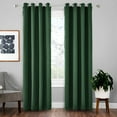 thumbnail image 1 of Innerwin Rideau Occultant pour Fenêtre à Oeillets Rideaux pour Fenêtres Isolés Thermiquement Chambre Luxueux Assombrissants Draperies Écoénergétiques Salon Intimité Protection UV Moderne Vert Foncé L:42"Xh:84 Pouces, 1 of 3