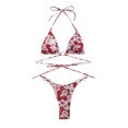 thumbnail image 4 of Bikini sexy de dos piezas para mujer, traje de baño con almohadilla de realce, conjunto de ropa de playa Fridja  nalpqowj54655, 4 of 6