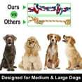 thumbnail image 4 of Large Dog Chew Toys for Aggressive Chewers, 12 Pack Indestructible Dog Rope Toys for Large Breeds, Heavy Duty Dental Cotton Rope Dog Toys, Puppy Teething Chew Toys, Tug of War Dog Toy, 4 of 7
