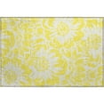 thumbnail image 2 of Addison Rugs Mayfield Washable Transitional Floral Yellow Rectangle Rug, 1'8" x 2'6", 2 of 5