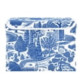 thumbnail image 7 of Yayeee Collapsible Cube Storage Bin with Lid Fabric Closet Decorative Basket with Handles, Blue Garden Pattern, 7 of 7