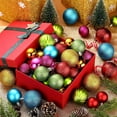 thumbnail image 4 of Twfbrm 20 Pcs Christmas Ball Ornaments, Christmas Decoration Assorted Size Colorful Decorative Ball Pendants, Shatterproof Mini Plastic Xmas Tree Hanging Baubles for Party Wedding Holiday, 4 of 5