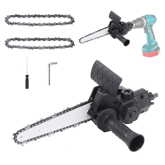 Electric Drill Modified To Electric Chainsaw Drill Attachment,Drill Chainsaw Attachment Practical Modification Tool Set