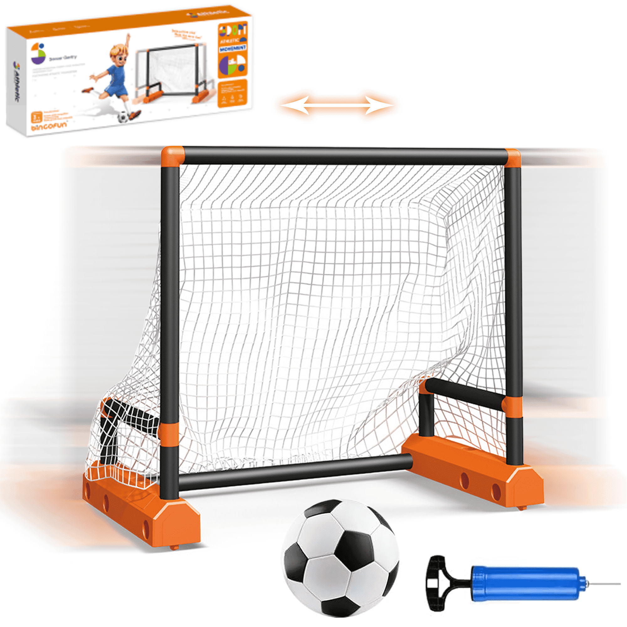 Disney Mickey Mouse Soccer Net with Ball & Pump, Multicolor, Kids