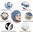 thumbnail image 4 of Gorro de seguridad para bebé CHAO ajustable azul estrellado 43 cm a 60 cm, 4 of 5