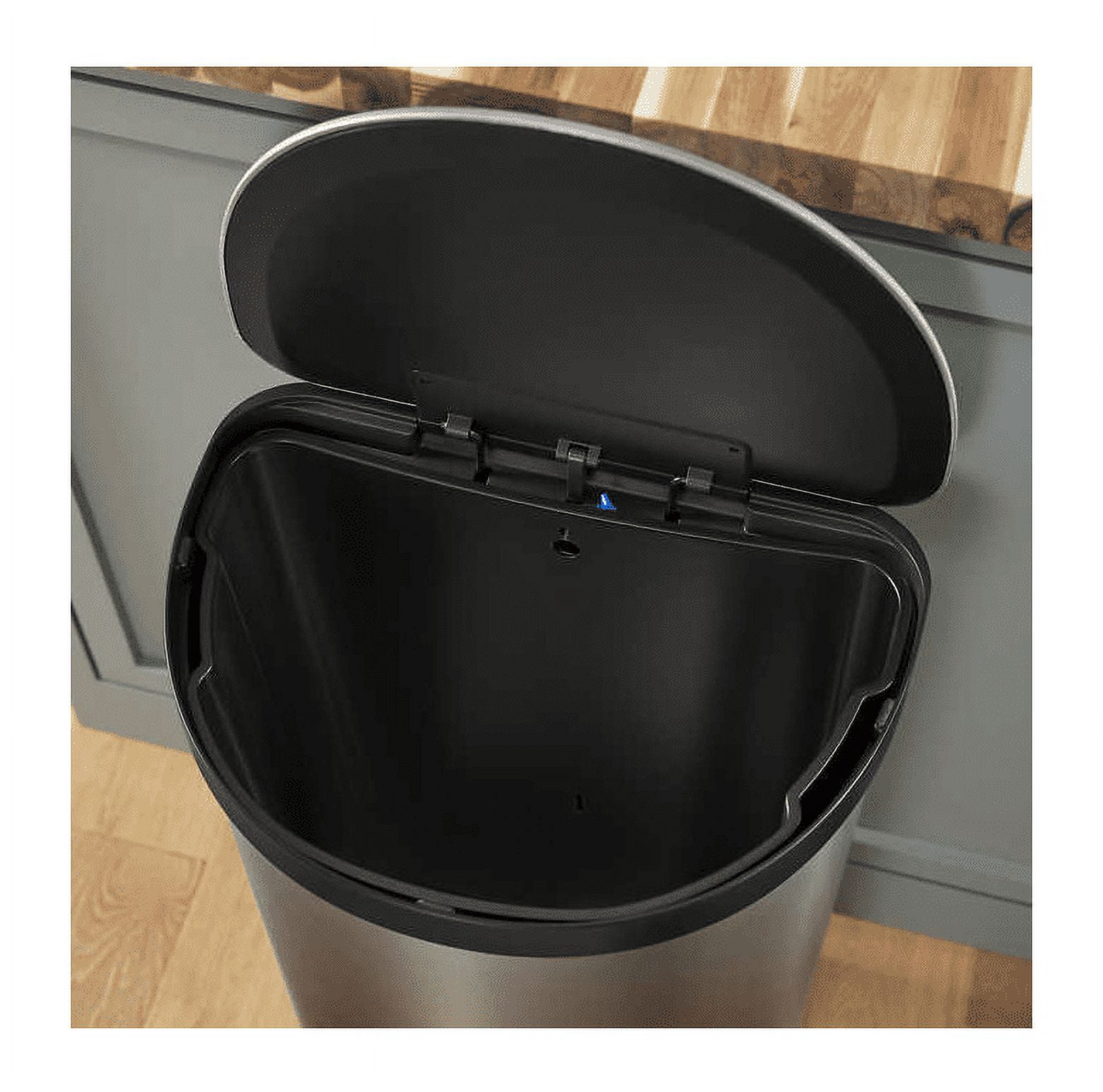 Kohler 45L Semi-Round Step Trash Can, Stainless Steel