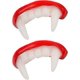 thumbnail image 1 of 2 piezas de colmillos falsos de dientes de vampiro SSuperp Halloween accesorios de disfraz, 1 of 5