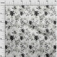 thumbnail image 3 of oneOone Cotton Silk Gray Fabric Florals Sewing Craft Projects Fabric Prints By Yard 42 Inch Wide, 3 of 4