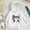 White, variant on SGFCWSX Girls Fleece Sweatshirt Thermal Sweatshirts Kids Fashion Print Hoodies Black Size 4 Years