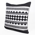 thumbnail image 5 of Laddha Home Designs Handwoven Tribal Cotton Throw Pillow Cover - 20" - White and Black, 5 of 8