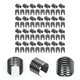 thumbnail image 1 of unbranded 100Ud Sujetadores Metálicos Para Cuerda De Cuero Negro Con Crimpado Abierto Para Manualidades, 1 of 6